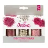  85 G SUGAR DECORATIONS MIX SILVER AND PINK MET