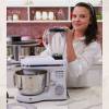 Robot de Bucătărie Mixer cu bol de 6.2 L - 1500W -Alb- cu blender și tocător-Anyta Cooking 