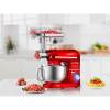 Robot de Bucătărie Mixer cu bol de 6.2 L - 1500W -Roșu- cu blender și tocător-Anyta Cooking