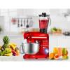 Robot de Bucătărie Mixer cu bol de 6.2 L - 1500W -Roșu- cu blender și tocător-Anyta Cooking