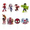 Set 16 buc toppere din hartie cu Spider-man - Dekora