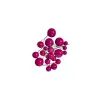 Set 20 sfere/bile din plastic pentru decor tort - Fuchsia