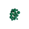 Set 20 sfere/bile din plastic pentru decor tort - Verde Sclipicios