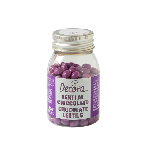 Decor din ciocolata cu lapte - VIOLET - 80 g - ⌀ 10 mm - Decora