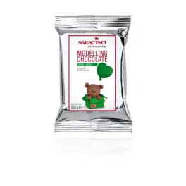 Ciocolata Modelatoare - Verde - 250 gr - Saracino