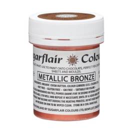 Colorant alimentar ciocolată-Metallic Bronze-35g-Sugarflair - Anyta Cooking