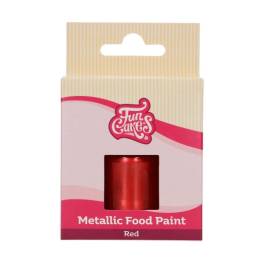 Colorant alimentar efect metalic- RED- 30 ml -Funcakes - Anyta Cooking