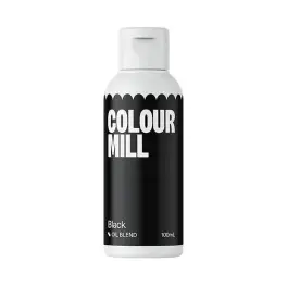 Colorant pt Ciocolată ,Crema de Unt etc.-Black, 100 ml-Colour Mill - Anyta Cooking