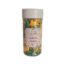 Decor din zahar - Cap Mickey Mouse - Galben/Verde - 90 gr - Dr Gusto - Anyta Cooking