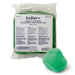 Pastă de zahăr (Fondant) - Verde-500 g - Decora