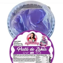  Pasta de Zahar Premium - MOV ( Purple ) - 200 gr- Anyta Cooking