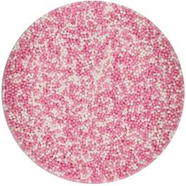 Perle / Perlute din zahar 1,5mm – NONPAREILS BABY PINK – 80gr – Funcakes