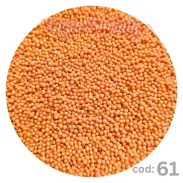 Perlute din Zahar 2mm - Portocaliu - Mix NR61 - 100 gr - Anyta Cooking