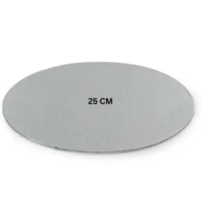 Disc Tort - ARGINTIU - Ø 25CM - cu 3 mm grosime - Decora