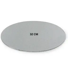 Disc Tort - ARGINTIU - Ø 32CM - cu 3 mm grosime - Decora