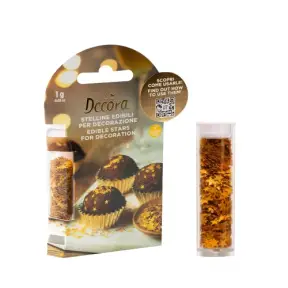 Decoratiunie Comestibila - GOLD STARS 1 G - Decora