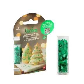  EDIBLE DECORATIONS GREEN TREES 1 G