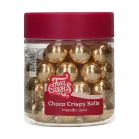 Bilele crocante de ciocolată-(ø15 mm) – METALLIC GOLD -130gr - Funcakes