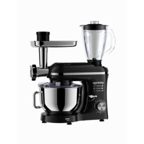 Robot de Bucătărie Mixer cu bol de 6.2 L - 1500W -Negru- cu blender și tocător-Anyta Cooking 