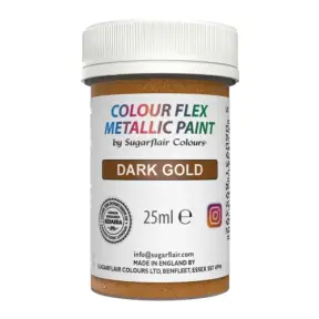 Colorant Comestibil Metalic - 25g - Dark Gold - Sugarflair