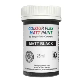 Colorant Comestibil Mat - 25ml - Negru - Sugarflair