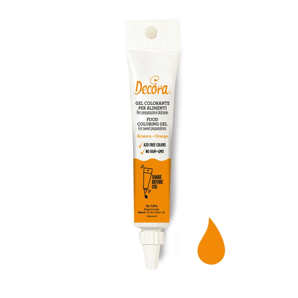 Colorant gel natural Portocaliu / Orange 14g - Decora