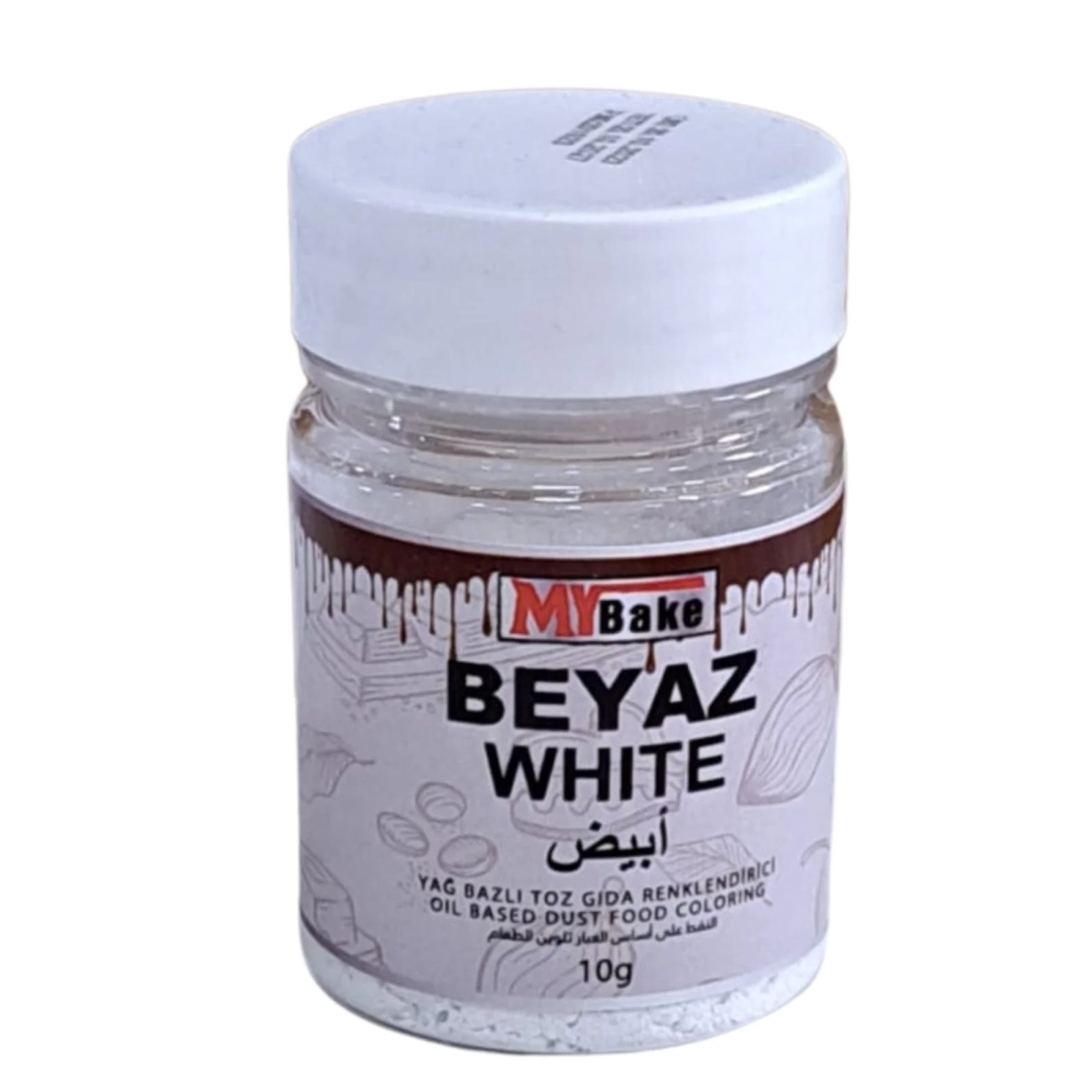 Colorant alimentar pudra pe baza de ulei (Liposolubil) - ALB / White - 10g - MyBake