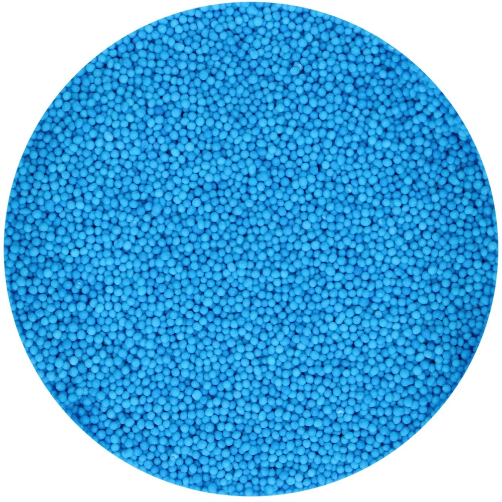 Perle / Perlute din zahar 1,5mm – NONPAREILS Albastru/Blue – 80gr - Funcakes