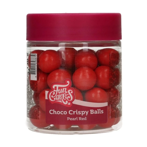 Bilele crocante de ciocolată-(ø15 mm) – PEARL RED -130gr - Funcakes