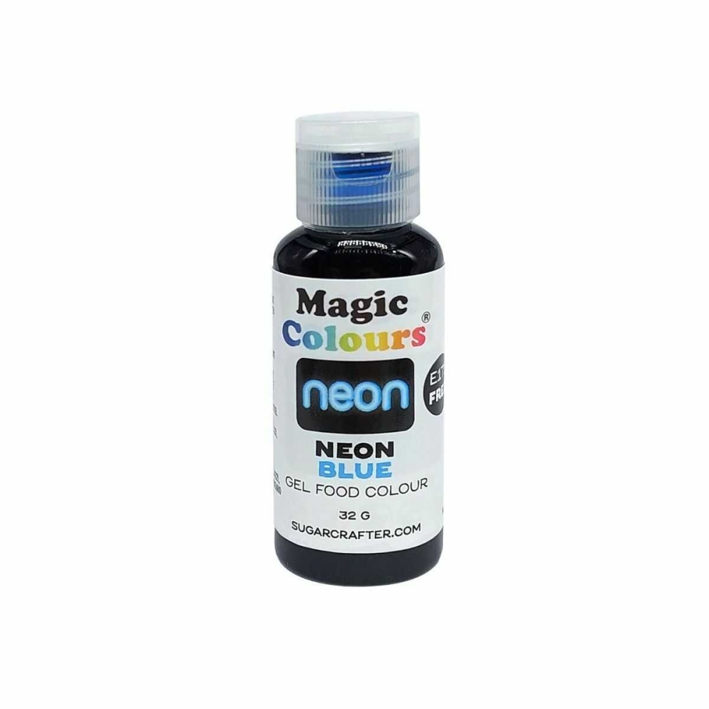 Colorant alimentar gel Neon Albastru / Blue 32g - Magic Colours