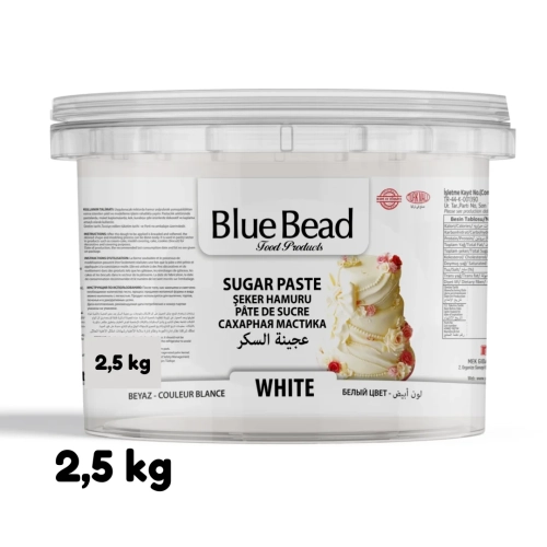 
Pasta de Zahar - ALB - 2,5 kg - Blue Bead