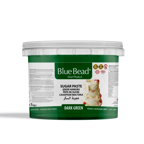 Pasta de Zahar – VERDE INCHIS - 1 kg - Blue Bead