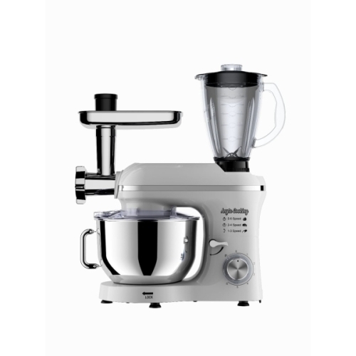 Robot de Bucătărie Mixer cu bol de 6.2 L - 1500W -Alb- cu blender și tocător-Anyta Cooking 