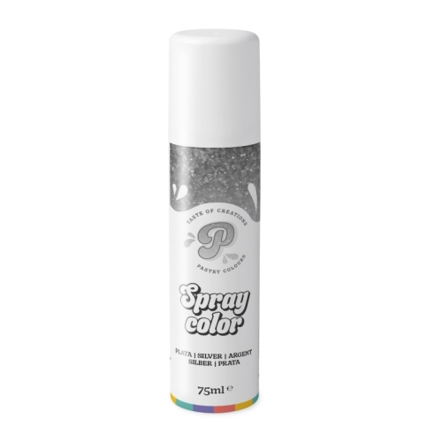 Spray Metalizat Argintiu / Silver - 75 ml.- Pastry Colours