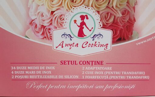 Set Profesional cu 38 de Duze-Duiuri pentru Ornat și Decorat - Anyta Cooking -Transport Gratis