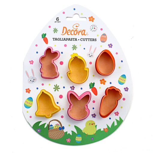 Set Decupatoare Plastic Paste - 6 modele - Decora