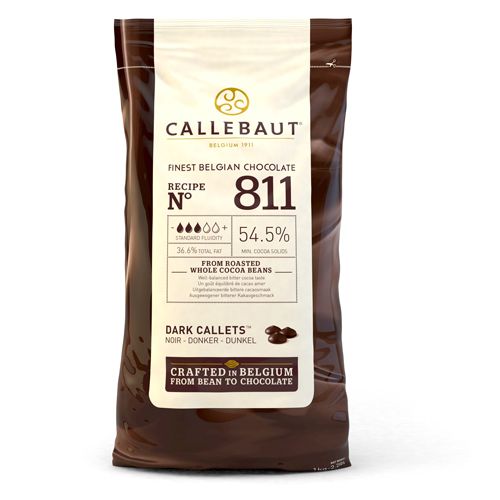 Ciocolata NEAGRA Dropsuri 811 - 1 KG - 54,5% Cacao - Callebaut®