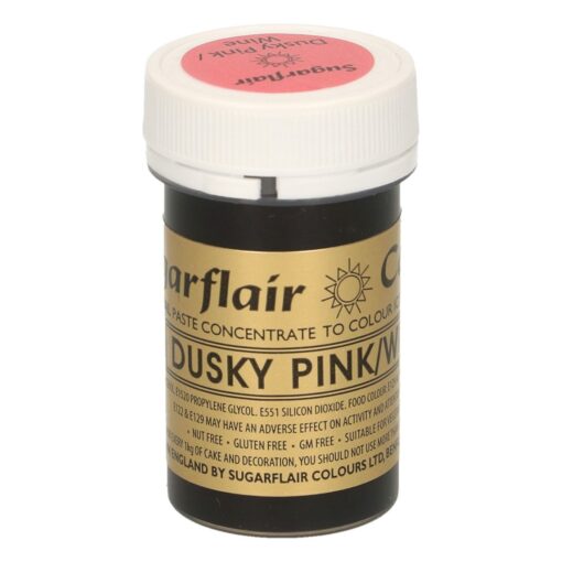 Colorant Alimentar Gel "DUSKY PINK/WINE" / Roze – 25 G – Sugarflair