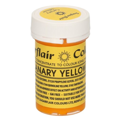 Colorant Alimentar Gel CANARY YELLOW / Galben Aprins – 25 G – Sugarflair