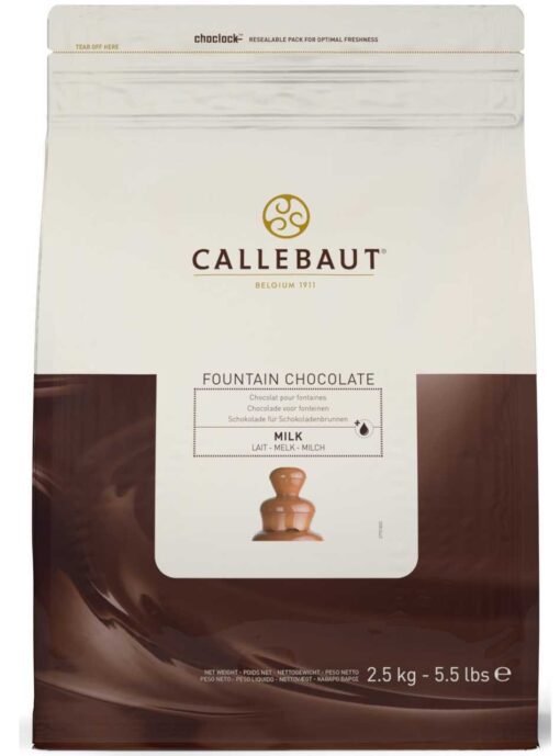 Ciocolată cu Lapte pentru Fantană de Ciocolata-37,8% Cacao-2,5 Kg-Callebaut