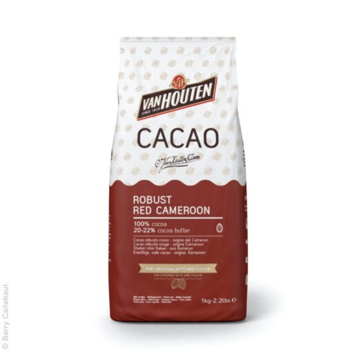 Cacao pudră Alcanizată -1 KG- Red Cameroon ( ROSU VELVET INCHIS )-Van Houten