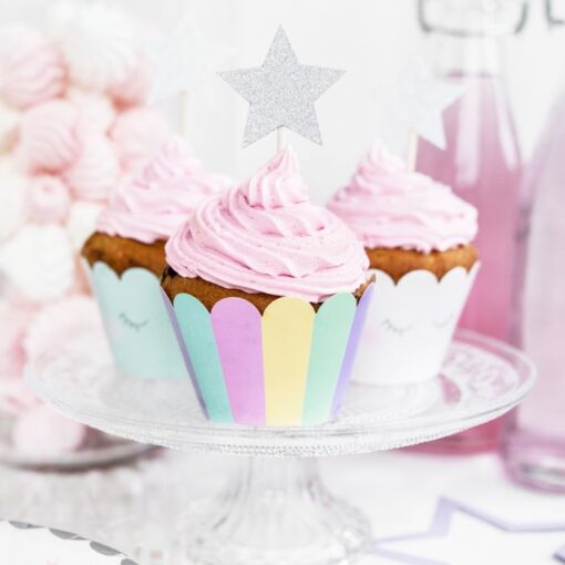 Set Ambalaje Briose 6 bucăți - Unicorn - PartyDeco