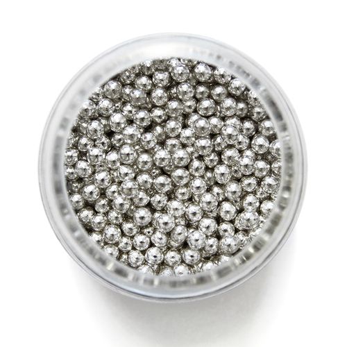 Perle de Zahar Argintii 3mm 25g - PME
