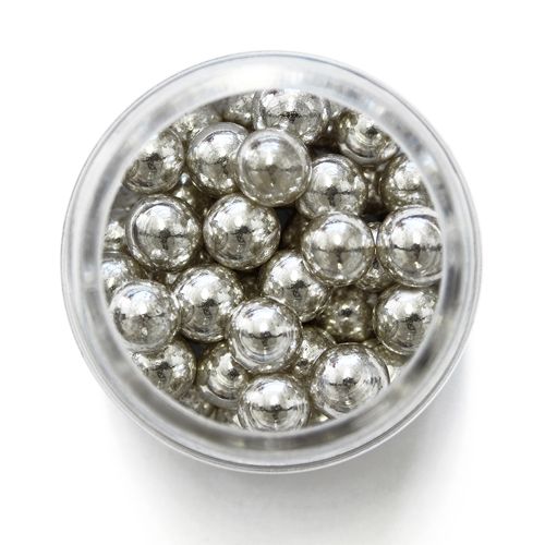 Perle de Zahar Argintii 8mm 25g - PME