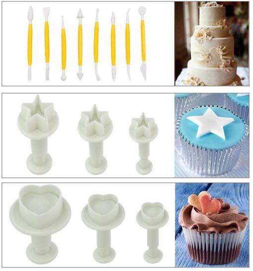 Set cu 68 de piese si decupatoare pentru fondant - Anyta Cooking -Transport Gratis