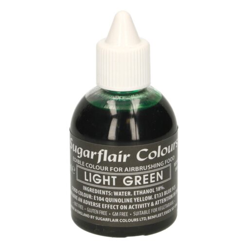 Colorant Aerograf – LIGHT GREEN / VERDE DESCHIS – Sugarflair