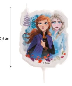 Lumânare pentru zi de naștere FROZEN II 2D – 7,5 CM - Dekora