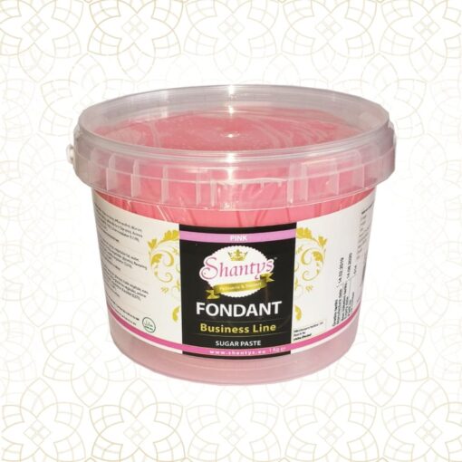 Pastă de zahăr (Fondant)-Business Line-Pink-1kg-Shantys