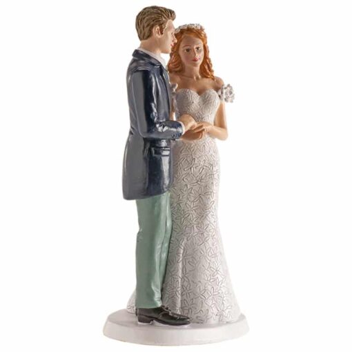 Figurină de tort nuntă – Cuplu căsătorit în Oslo - 16 cm - Dekora