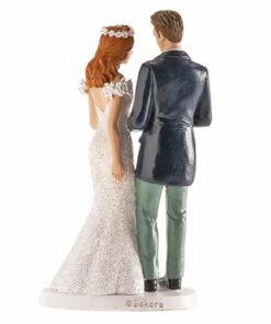 Figurină de tort nuntă – Cuplu căsătorit în Oslo - 16 cm - Dekora